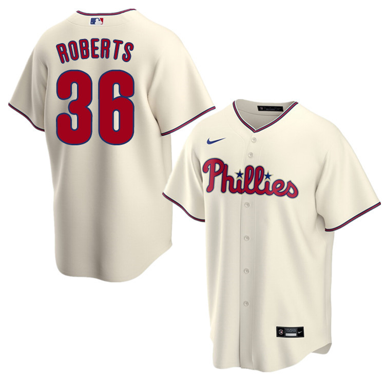 Nike Men #36 Robin Roberts Philadelphia Phillies Baseball Jerseys Sale-Cream